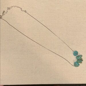 Elegant Silver and Blue Necklace